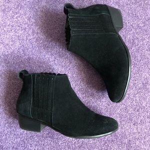 Jack Rogers Liddy Black Suede Bootie, Size 8.5